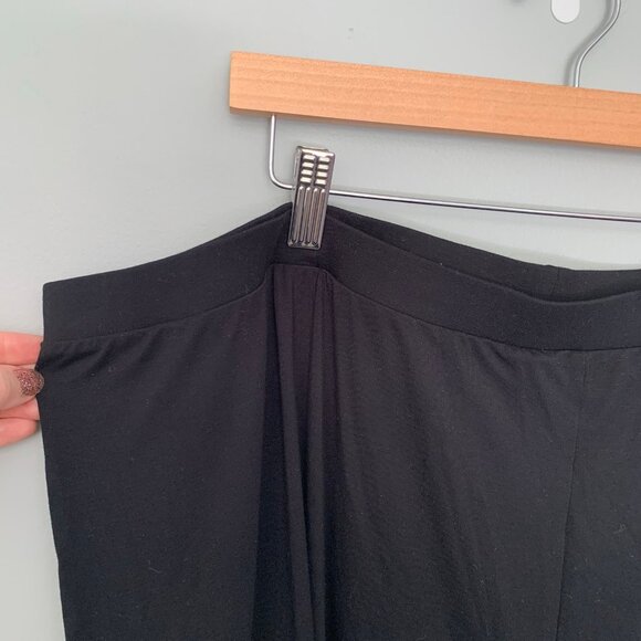 NEW Ava & Viv black pull on elastic waist casual career workout leggings - Picture 2 of 7